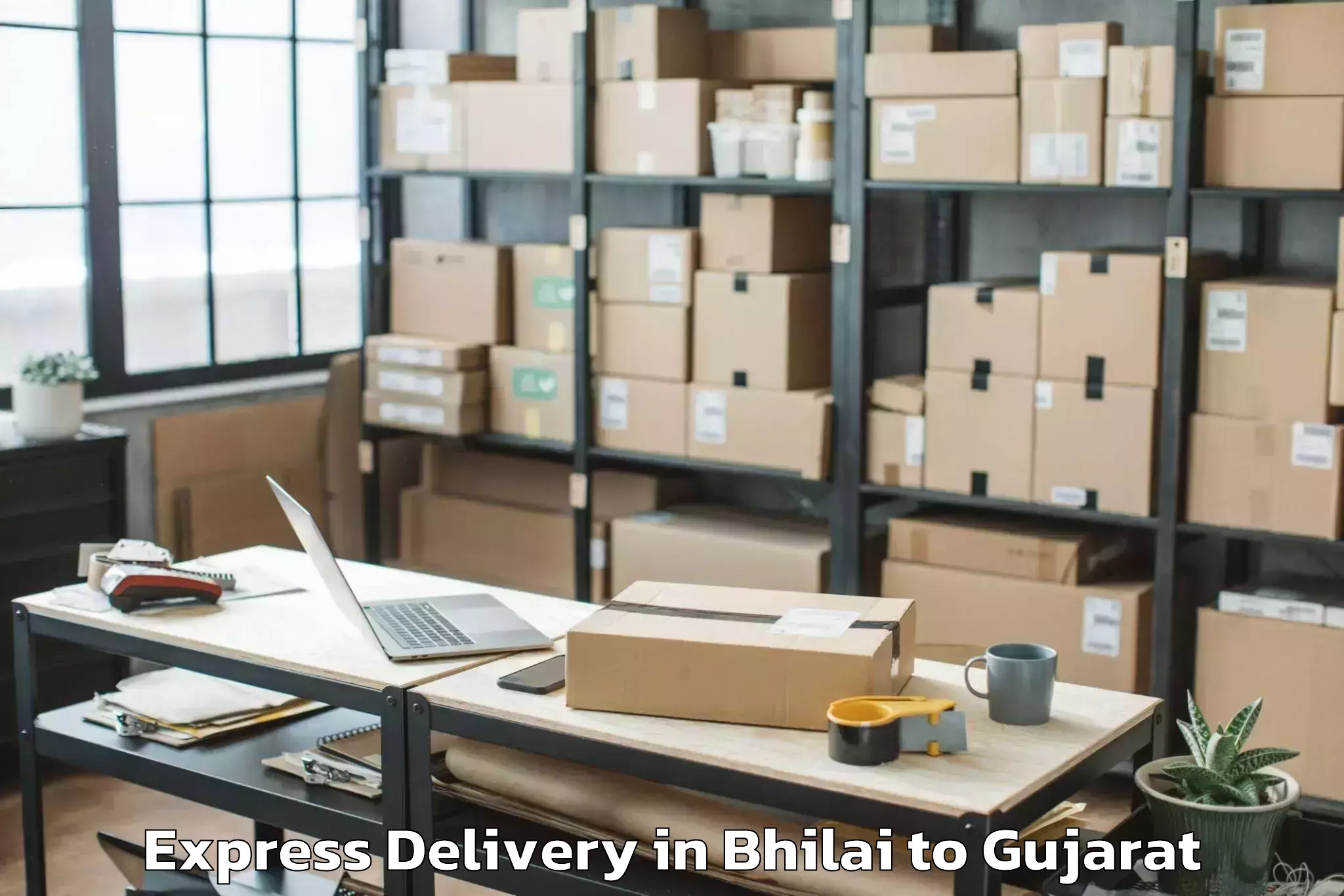 Easy Bhilai to Rajkot Express Delivery Booking